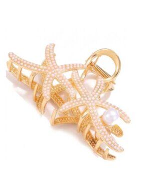 Gold Starfish Metal Claw Clip Anthropologie
